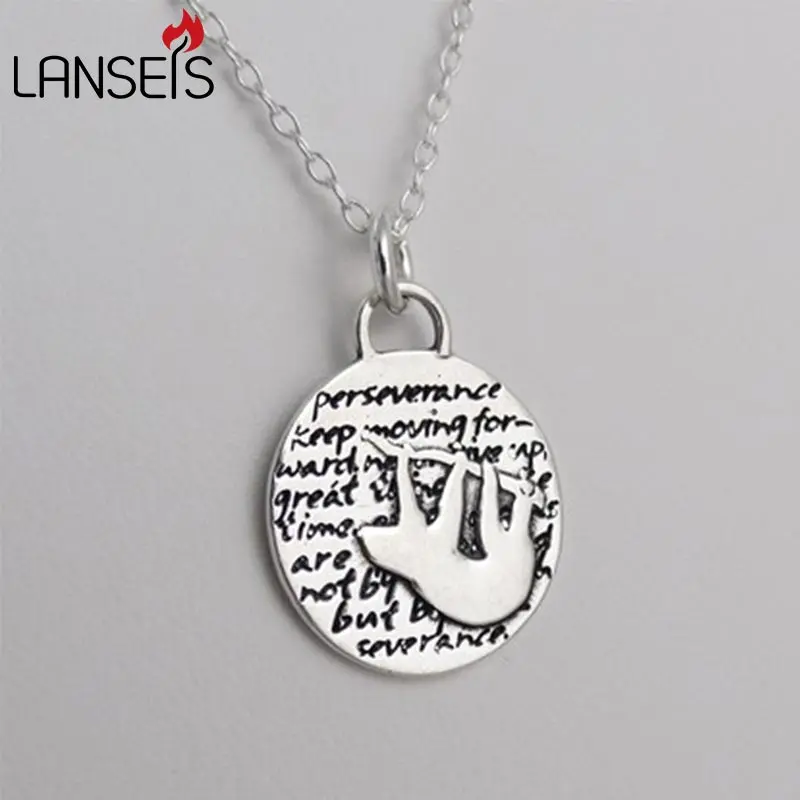 1pcs Inspirational Sloth Charm Necklace Cute Ancient silver Animal girl Friends Pendant
1pcs Inspirational Sloth Charm Necklace Cute Ancient silver Animal girl Friends Pendant