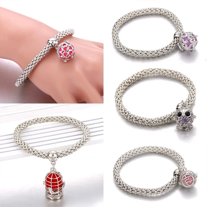 Locket Aromatherapy Bracelet Essential Oil Diffusing Bracelets Bangles Silver Charm Bracelets Popcorn Chain Jewelry Women
Locket Aromatherapy Bracelet Essential Oil Diffusing Bracelets Bangles Silver Charm Bracelets Popcorn Chain Jewelry Women