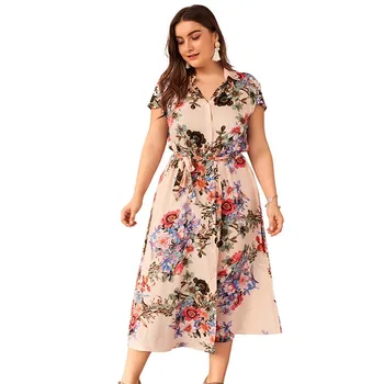 2019 Summer Floral Dress Women Fat Big Size Dress Beach Long Boho Party Dress Plus Size Female V-neck Print Womens Dresses 4XL
2019 Summer Floral Dress Women Fat Big Size Dress Beach Long Boho Party Dress Plus Size Female V-neck Print Womens Dresses 4XL