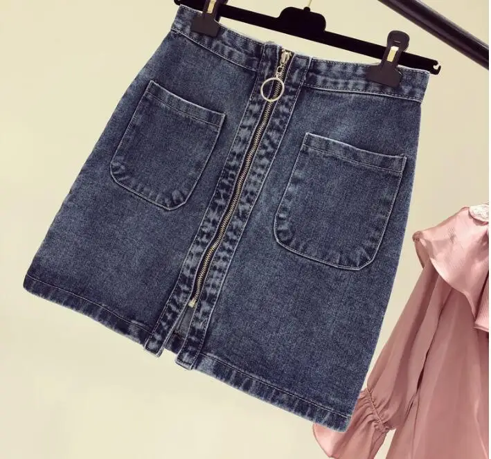 Women Denim Skirt Zipper With Pocket High Waist Casual Jeans Shorts Cowboy Midi Skirt
Women Denim Skirt Zipper With Pocket High Waist Casual Jeans Shorts Cowboy Midi Skirt