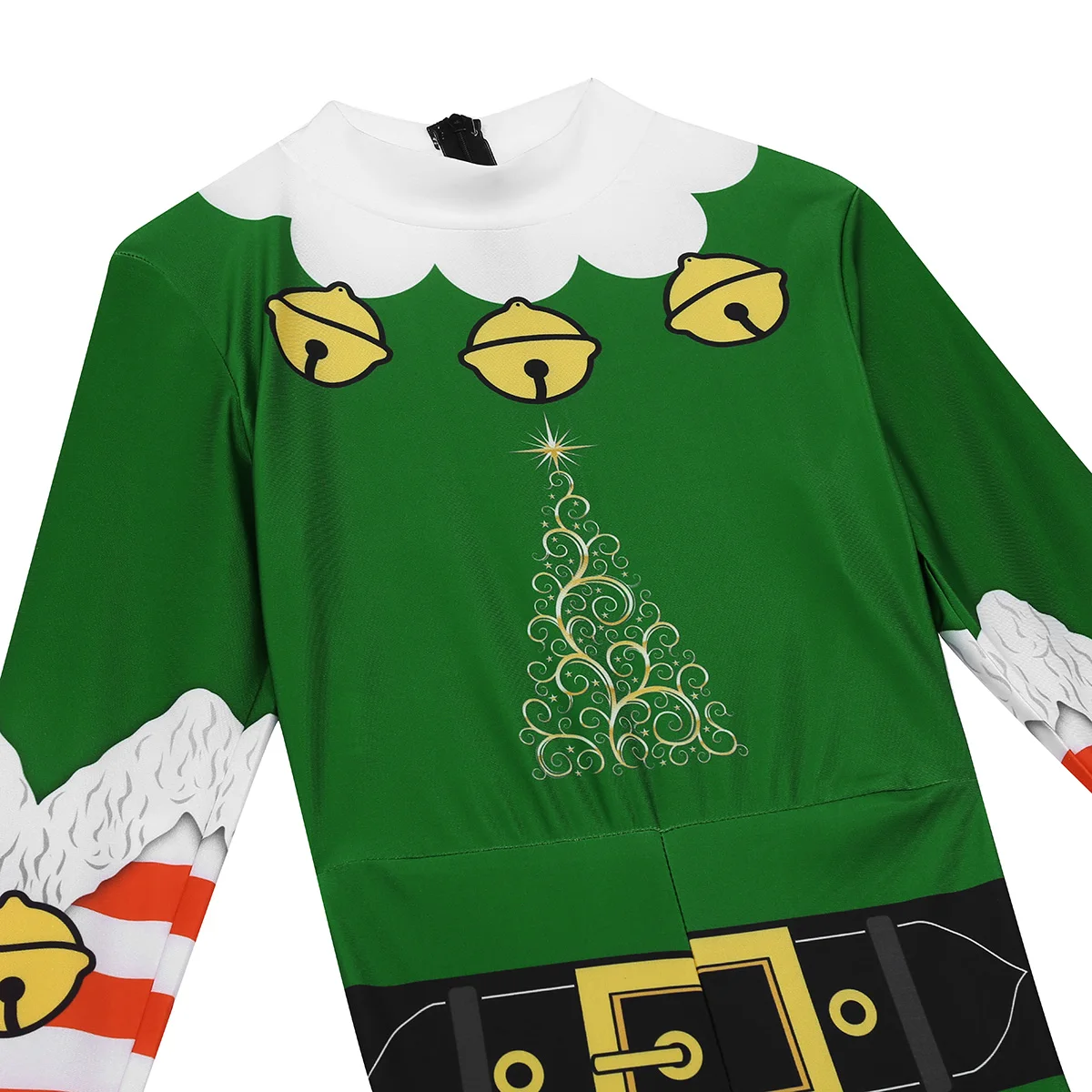 Cosplay&ware Tiaobug Women Long Sleeve Print Design Christmas Elf Costume Bodysuit Jumpsuit Female Xmas Fancy Cosplay Party Bodycon Catsuit 28 Cosplay&ware Tiaobug Women Long Sleeve Print Design Christmas Elf Costume Bodysuit Jumpsuit Female Xmas Fancy Cosplay Party Bodycon Catsuit -Cosplayware Store