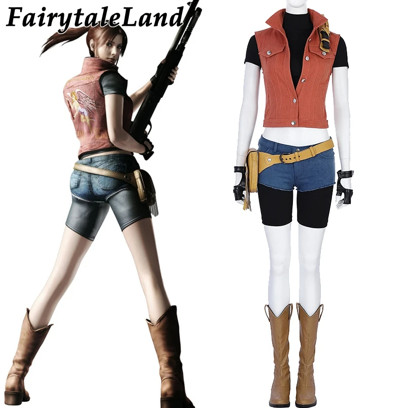 Resident Evil 7 Claire Redfield Cosplay Costume Christmas Halloween Party Cosplay Costume Women Sexy Costume Cosplay Claire suit
Resident Evil 7 Claire Redfield Cosplay Costume Christmas Halloween Party Cosplay Costume Women Sexy Costume Cosplay Claire suit
