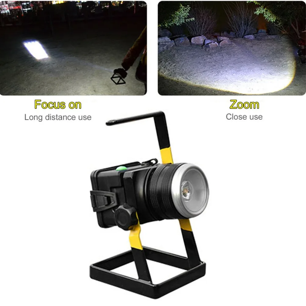 Portable Rotating Zoom T6LED Floodlight Lamp Outdoor Rechargeable Projection Lamp With Holder + Charging Quality 30W
Portable Rotating Zoom T6LED Floodlight Lamp Outdoor Rechargeable Projection Lamp With Holder + Charging Quality 30W