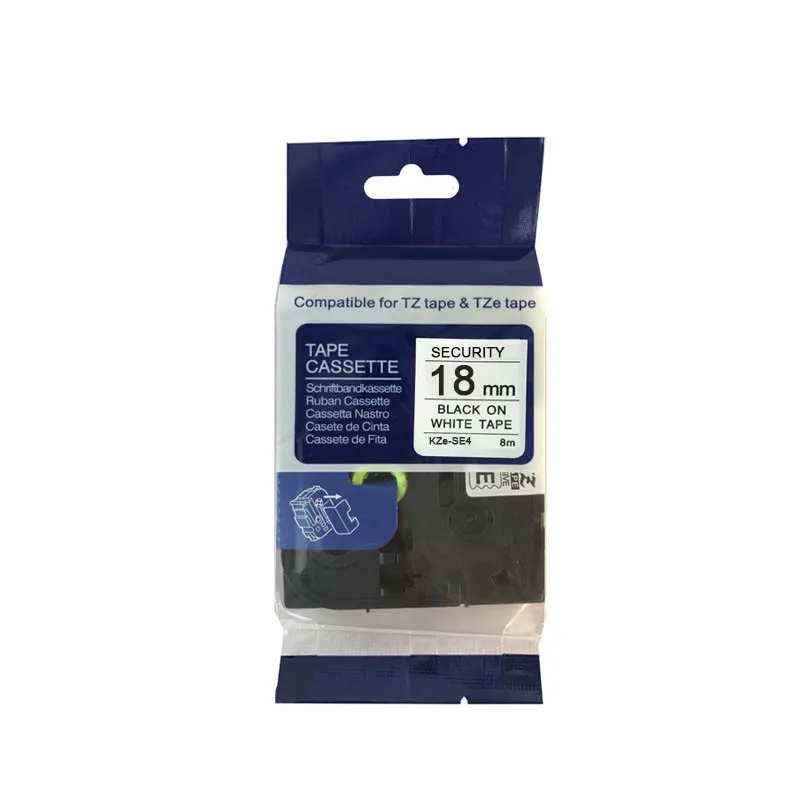 TZe-SE4 tz SE4 tze SE4 tz-SE4 Security Black on White tapes for brother P TOUCh label printers
TZe-SE4 tz SE4 tze SE4 tz-SE4 Security Black on White tapes for brother P TOUCh label printers