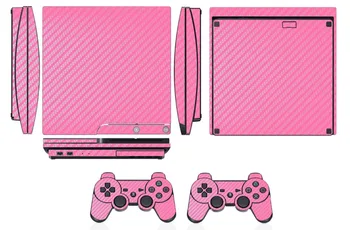 Pink Carbon Fiber Vinyl Skin Sticker Protector for Sony PS3 Slim PlayStation 3 Slim and 2 controller skins Stickers
Pink Carbon Fiber Vinyl Skin Sticker Protector for Sony PS3 Slim PlayStation 3 Slim and 2 controller skins Stickers