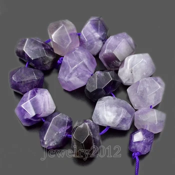 3 Strands/Lot Natural Purple Amethy-st Faceted Gem stones Rondelle Nugget Freeform Loose Beads 8'' 10x15mm-13x19mm Wholesale
3 Strands/Lot Natural Purple Amethy-st Faceted Gem stones Rondelle Nugget Freeform Loose Beads 8'' 10x15mm-13x19mm Wholesale