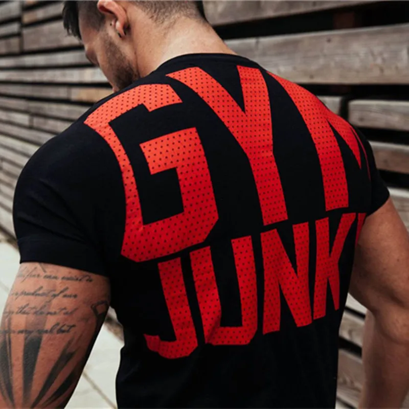 2019 Summer Men Gym Running T shirt Fitness Bodybuilding Letter Printed Male Short Cotton Running Sport Tee Tops 5 Color
2019 Summer Men Gym Running T shirt Fitness Bodybuilding Letter Printed Male Short Cotton Running Sport Tee Tops 5 Color