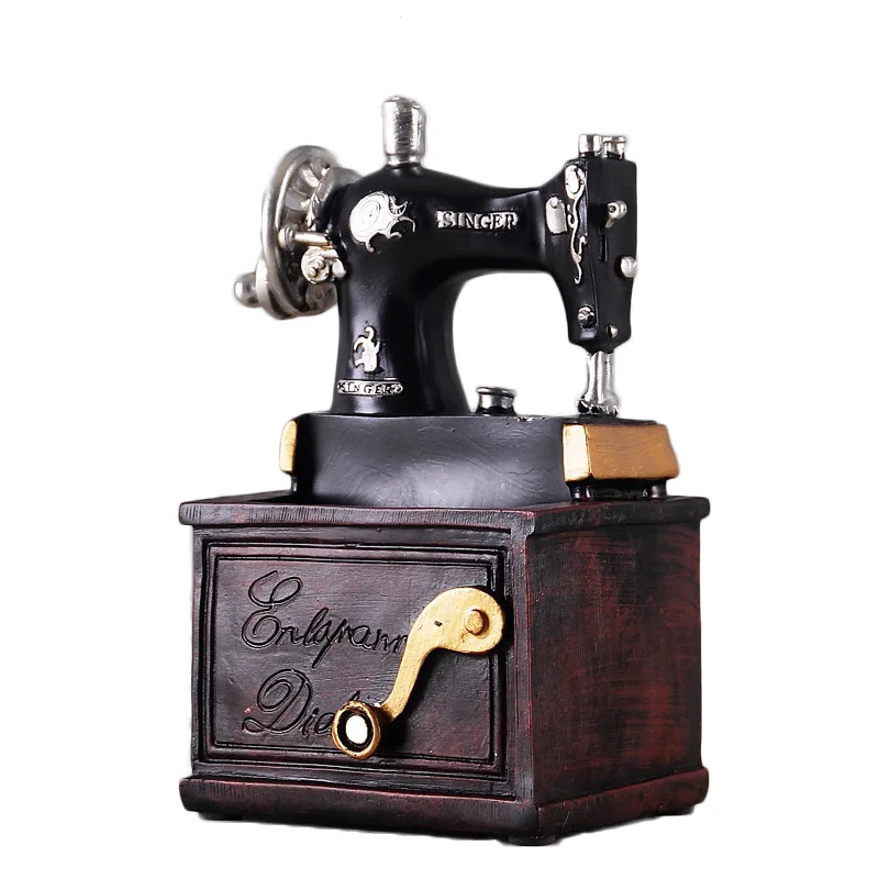 Vintage Resin Sewing Machine Pen Holder Ornaments Figurine Retro Crafts Old Furniture Sewing Machine Miniature Home Decor Gifts
Vintage Resin Sewing Machine Pen Holder Ornaments Figurine Retro Crafts Old Furniture Sewing Machine Miniature Home Decor Gifts