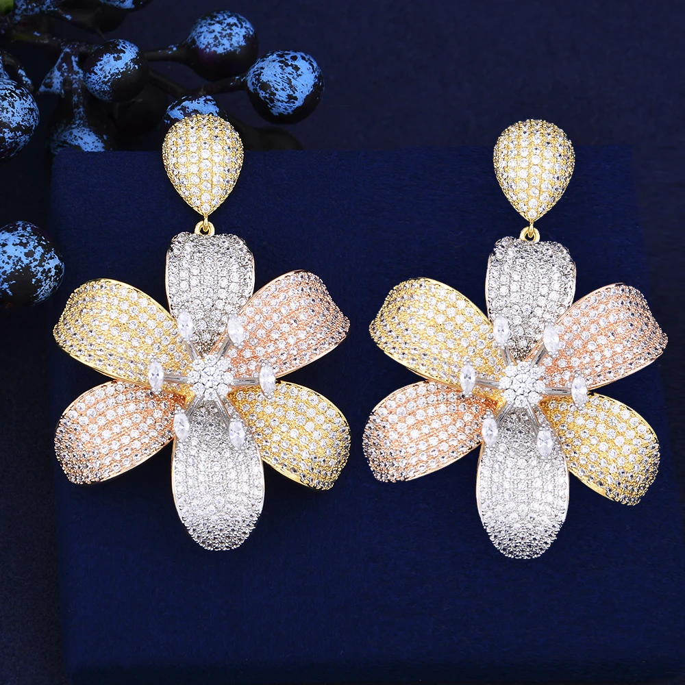 GODKI Luxury Flower African Long Dangle Earrings For Women Wedding Cubic Zircon Crystal CZ Dubai Indian Bridal Earrings Hot 2018
GODKI Luxury Flower African Long Dangle Earrings For Women Wedding Cubic Zircon Crystal CZ Dubai Indian Bridal Earrings Hot 2018