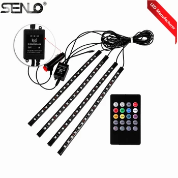 Manufacturer Car Light RGB With Remote 12v High Power 18 Bulds LED Auto Long Life Car LED Atmosphere Lamp Car Interior LED Light
Manufacturer Car Light RGB With Remote 12v High Power 18 Bulds LED Auto Long Life Car LED Atmosphere Lamp Car Interior LED Light