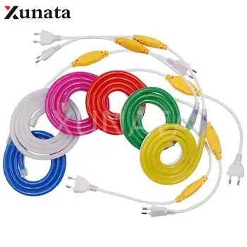 SMD 2835 LED Strip Light 220V Flexible Waterproof Ribbon Tape Led Lamp 120Leds/m Neon Rope Tube With EU Plug Free Shipping
SMD 2835 LED Strip Light 220V Flexible Waterproof Ribbon Tape Led Lamp 120Leds/m Neon Rope Tube With EU Plug Free Shipping