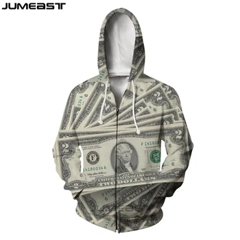 Jumeast Brand New Arrival Men/Women 3D printed Zipper Hoodies US Dollar Pullovers Money Jacket Casual Sweatshirt 
Jumeast Brand New Arrival Men/Women 3D printed Zipper Hoodies US Dollar Pullovers Money Jacket Casual Sweatshirt