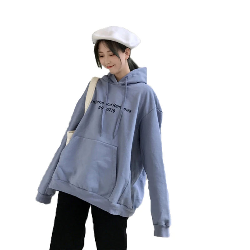 Streetwear Korean Print Casual Loose Plus Size Hoodies Women Clothes Spring 2019 Female Hooded Hat Blue Cute Hoodie Woman LA965
Streetwear Korean Print Casual Loose Plus Size Hoodies Women Clothes Spring 2019 Female Hooded Hat Blue Cute Hoodie Woman LA965