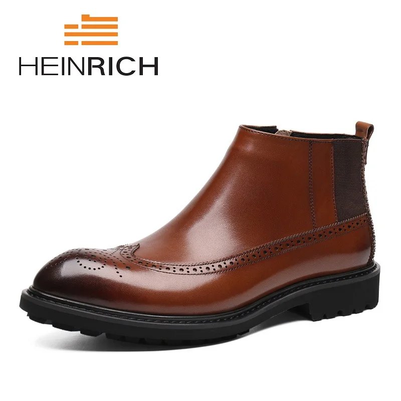 HEINRICH New Brand Men Shoes Winter Fashion Cashmere Snow Boots British Men's Warm Boots Scarpe Antinfortunistica Uomo
HEINRICH New Brand Men Shoes Winter Fashion Cashmere Snow Boots British Men's Warm Boots Scarpe Antinfortunistica Uomo