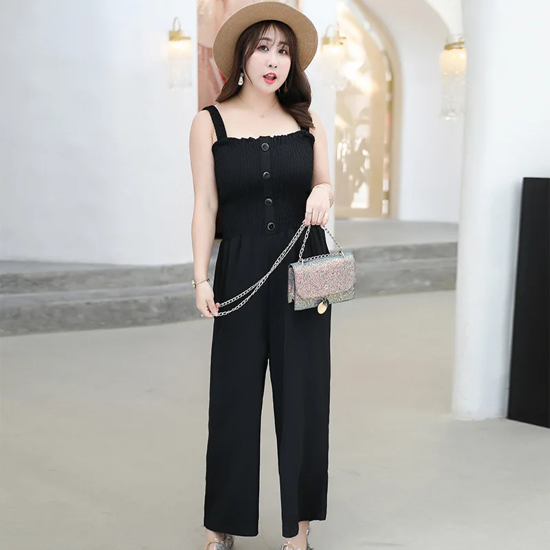 2019 Summer Women Casual Sleeveless Strap Jumpsuits Fashion Ladies Solid Color Wide Leg Pants Long Trousers Plus Size 4XL
2019 Summer Women Casual Sleeveless Strap Jumpsuits Fashion Ladies Solid Color Wide Leg Pants Long Trousers Plus Size 4XL