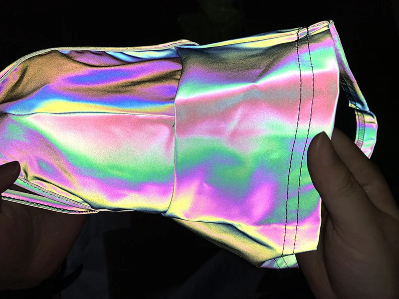 OUTFIT GARAGE Reflective Crop Top Strap Street Wear Outfit OG0673