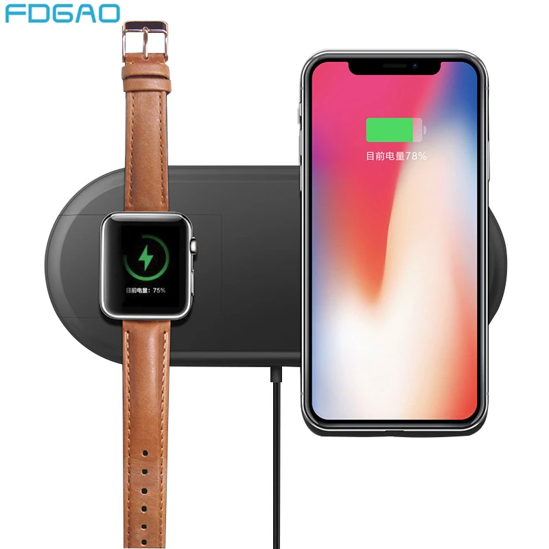 DCAE For iWatch 4 3 2 Fast Qi Wireless Charger Pad for Apple Watch Dock USB 10W Charging For iPhone XS Max XR X 8 Samsung S9 S8
DCAE For iWatch 4 3 2 Fast Qi Wireless Charger Pad for Apple Watch Dock USB 10W Charging For iPhone XS Max XR X 8 Samsung S9 S8