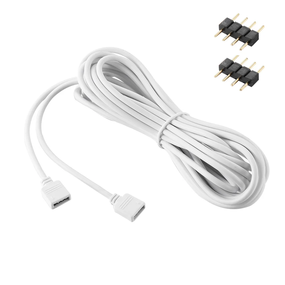 4Pin Extension Wire Cable Cord Connector RGB 5050 3528 LED Strip Light Connecotr Wire for 5050 3528 RGB LED Strip Light 1m 2m 5m
4Pin Extension Wire Cable Cord Connector RGB 5050 3528 LED Strip Light Connecotr Wire for 5050 3528 RGB LED Strip Light 1m 2m 5m