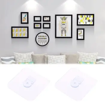 2pcs Heavy Duty Seamless Self Adhesive Hook Wall Hanger Hanging Holder kits For Picture Poster Photo Frame Clock No Drilling
2pcs Heavy Duty Seamless Self Adhesive Hook Wall Hanger Hanging Holder kits For Picture Poster Photo Frame Clock No Drilling