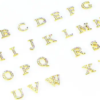 26 Pcs Gold Alloy 3D A-Z 26 English letters With Glitter AB Rhinestones For Nails DIY Manicure Decorations For Nail Art JH175
26 Pcs Gold Alloy 3D A-Z 26 English letters With Glitter AB Rhinestones For Nails DIY Manicure Decorations For Nail Art JH175