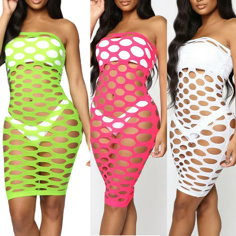 Women Summer Sheer Fishnet Beach Dress Hollow Out Mesh Bikini Cover Up Swimwear Wrap Chest Slim Beach Dress Solid Sexy Sundress
Women Summer Sheer Fishnet Beach Dress Hollow Out Mesh Bikini Cover Up Swimwear Wrap Chest Slim Beach Dress Solid Sexy Sundress