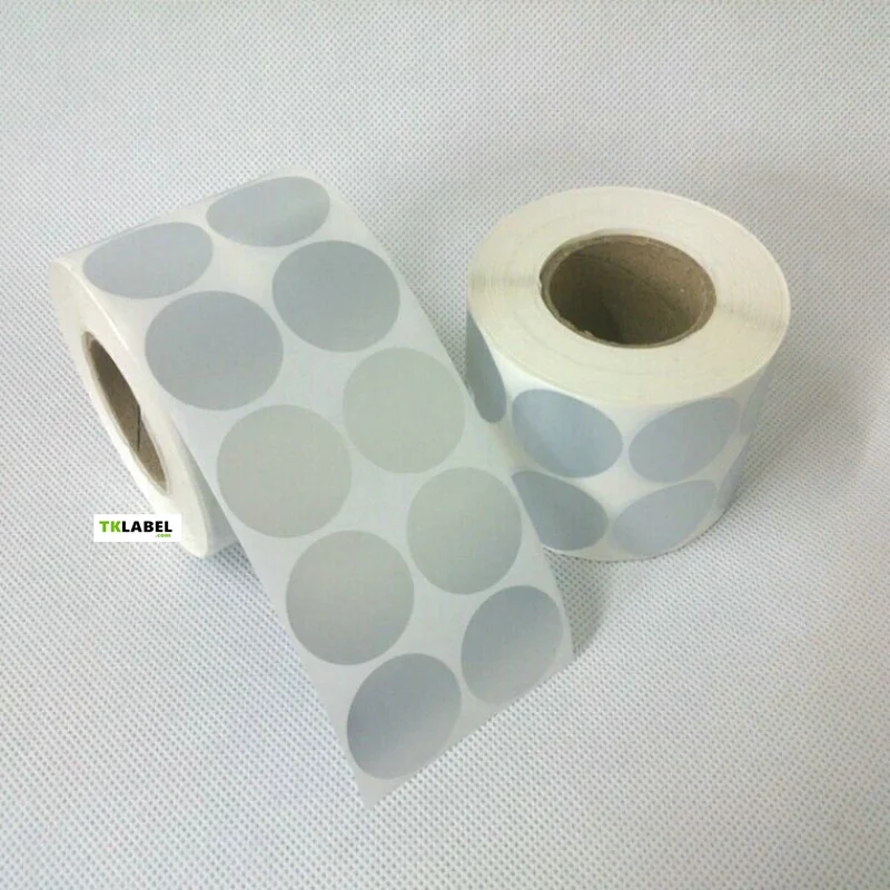 (2000 stickers per roll ) Round Silver PET barcode label rolls 30MM 35MM 40MM 45MM Double Column Waterproof Polypropylene
(2000 stickers per roll ) Round Silver PET barcode label rolls 30MM 35MM 40MM 45MM Double Column Waterproof Polypropylene