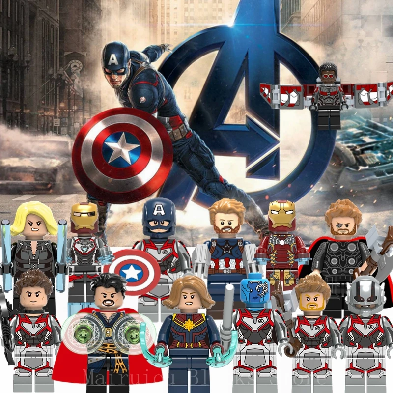 Legoing Captain America Marvel Avengers 4 Endgame Thanos Iron Man Thor Falcon Super Heroes Building Blocks Legoings Figures Toys
Legoing Captain America Marvel Avengers 4 Endgame Thanos Iron Man Thor Falcon Super Heroes Building Blocks Legoings Figures Toys