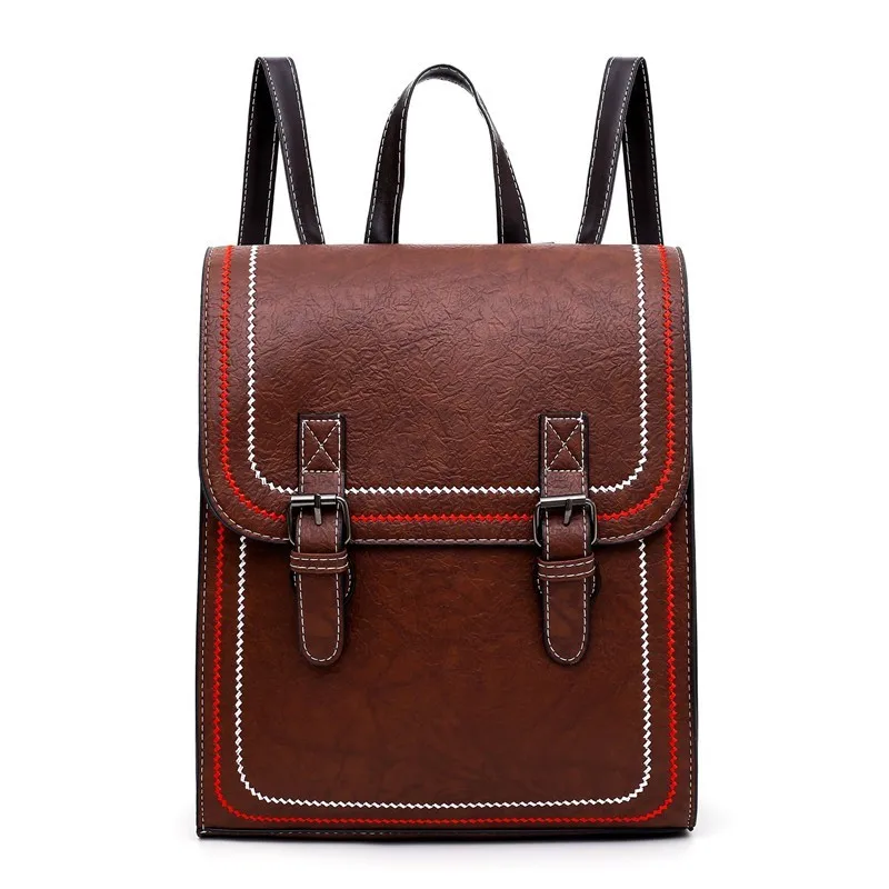 Fashion School Bags For Girls 2019 New Quality PU Leather Black Brown Patchwork Women Backpack Brand Designer Women Backpacks
Fashion School Bags For Girls 2019 New Quality PU Leather Black Brown Patchwork Women Backpack Brand Designer Women Backpacks