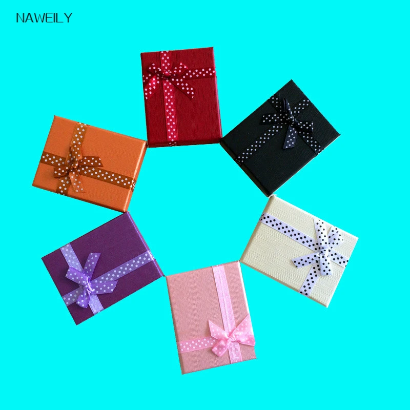 Bow Jewelry Box 7*9*3 cm Multi Colors Brooches Gift Boxes Necklace Earring Ring Jewelry Sets Cases Packaging Display 12pcs
Bow Jewelry Box 7*9*3 cm Multi Colors Brooches Gift Boxes Necklace Earring Ring Jewelry Sets Cases Packaging Display 12pcs