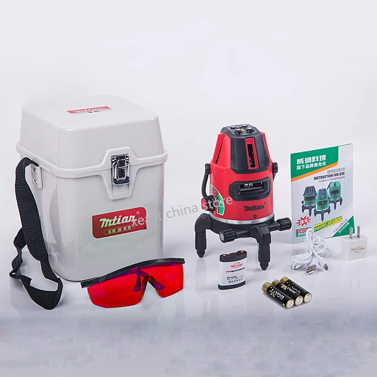 Ren and green Mtian laser level, 10X-light 5 lines 6 points 360 rotary cross laser line self leveling include lithium battery
Ren and green Mtian laser level, 10X-light 5 lines 6 points 360 rotary cross laser line self leveling include lithium battery