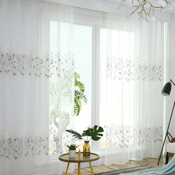 Leaf Pattern Curtians Embroidered Elegant Sheer Tulle Leaf Curtains for Home Bedroom Living Room Girls M044&30
Leaf Pattern Curtians Embroidered Elegant Sheer Tulle Leaf Curtains for Home Bedroom Living Room Girls M044&30