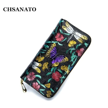 CHSANATO Leather 3D Embossing Flowers Ladies Long Clutch Womens Wallets And Purses Female Coin Purses Phone Bags Brand
CHSANATO Leather 3D Embossing Flowers Ladies Long Clutch Womens Wallets And Purses Female Coin Purses Phone Bags Brand