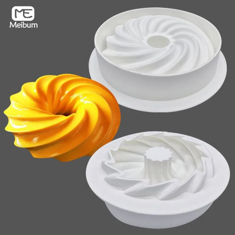 Meibum Spiral Silicone Cake Mold For Baking Chocolate Brownie Mousse Make Dessert Pan Decorating Moule silicon Baking Tools
Meibum Spiral Silicone Cake Mold For Baking Chocolate Brownie Mousse Make Dessert Pan Decorating Moule silicon Baking Tools