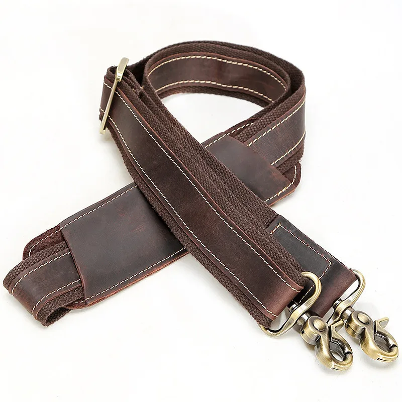 Genuine Leather and Oxford Cloth Shoulder Strap for Shoulder Messenger Bags Dark Brown High Quality
Genuine Leather and Oxford Cloth Shoulder Strap for Shoulder Messenger Bags Dark Brown High Quality