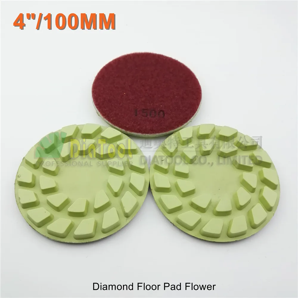 SHDIATOOL 3pcs 100mm #1500 diamond floor sanding disc Flower type 4" Resin bond diamond floor renew polishing pads
SHDIATOOL 3pcs 100mm #1500 diamond floor sanding disc Flower type 4" Resin bond diamond floor renew polishing pads