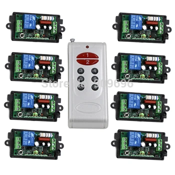 AC220V 110V 1CH RF Wireless Controller Remote Control Switch System,8CH Transmitter + 8 X Receivers,Toggle/Momentary,315/433.92
AC220V 110V 1CH RF Wireless Controller Remote Control Switch System,8CH Transmitter + 8 X Receivers,Toggle/Momentary,315/433.92