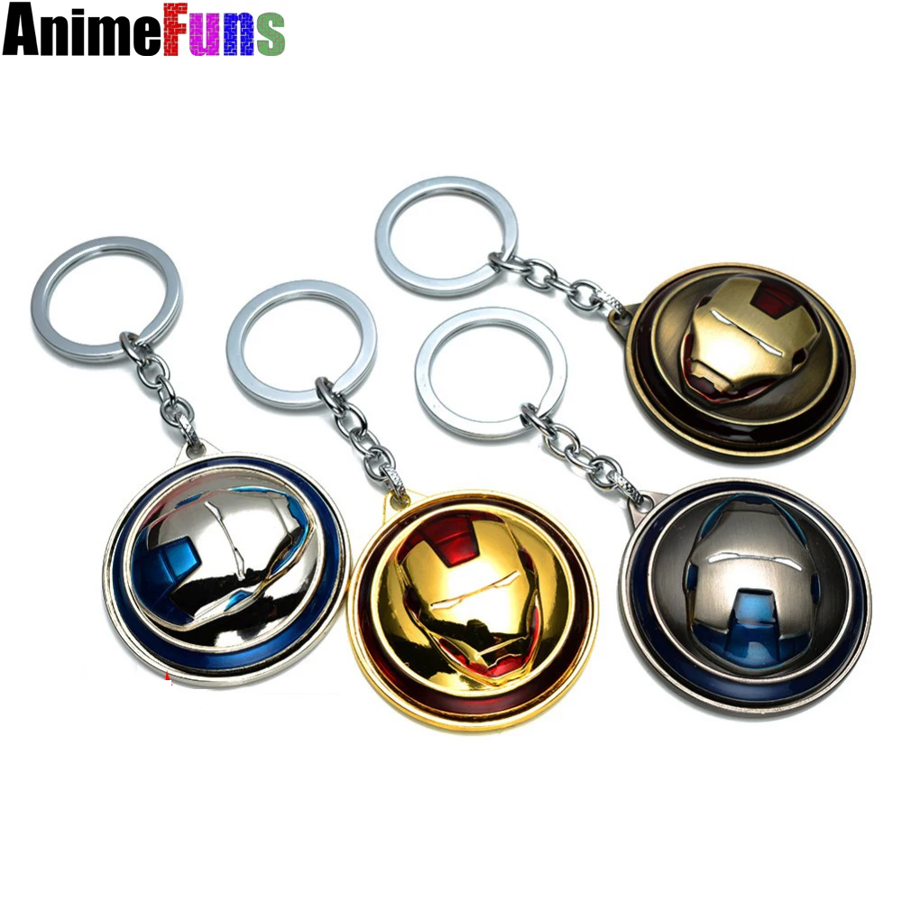 Marvel Super Hero The Avengers Iron Man Mask Keychain Rotatable Round 4 Colors Key Chain For Fans Boyfriend Dropshipping
Marvel Super Hero The Avengers Iron Man Mask Keychain Rotatable Round 4 Colors Key Chain For Fans Boyfriend Dropshipping