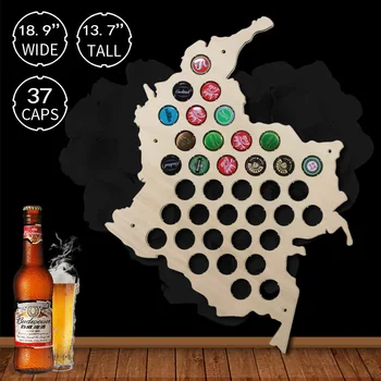 1Piece Colombia Wooden Bottle Cap Display Map Beer Cap Map Decorate Map Novelty Wall Mounted Wood Map Home Decor
1Piece Colombia Wooden Bottle Cap Display Map Beer Cap Map Decorate Map Novelty Wall Mounted Wood Map Home Decor