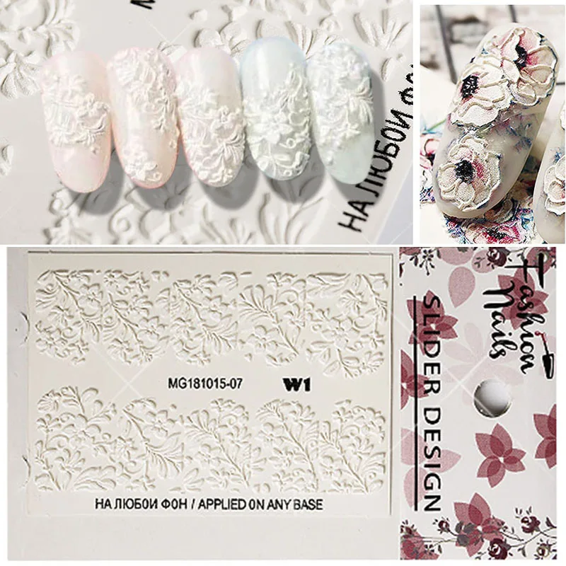 1Sheet 3D DIY Nail Transfer Decals Stickers Engraved Flower Manicure Slider Design Manicure Sticker Nail Art Decoration
1Sheet 3D DIY Nail Transfer Decals Stickers Engraved Flower Manicure Slider Design Manicure Sticker Nail Art Decoration