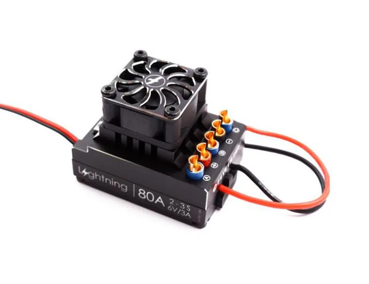 1PC Flycolor Lightning Series 80A Brushless Electronic Speed Controller 2-3S 6V/3A ESC for RC Speeding Car Accessories
1PC Flycolor Lightning Series 80A Brushless Electronic Speed Controller 2-3S 6V/3A ESC for RC Speeding Car Accessories