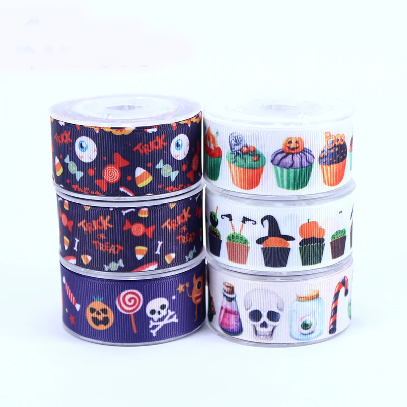 6 designs 50yards/lot heat transfer Halloween candy food grosgrain ribbon welcome custom printed
6 designs 50yards/lot heat transfer Halloween candy food grosgrain ribbon welcome custom printed