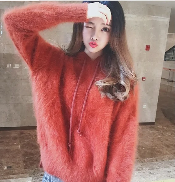 Soft Fluffy Angola New style Pure mink cashmere Pullovers sweater with hood women mink cashmere coat sweaters free shipping Z605
Soft Fluffy Angola New style Pure mink cashmere Pullovers sweater with hood women mink cashmere coat sweaters free shipping Z605