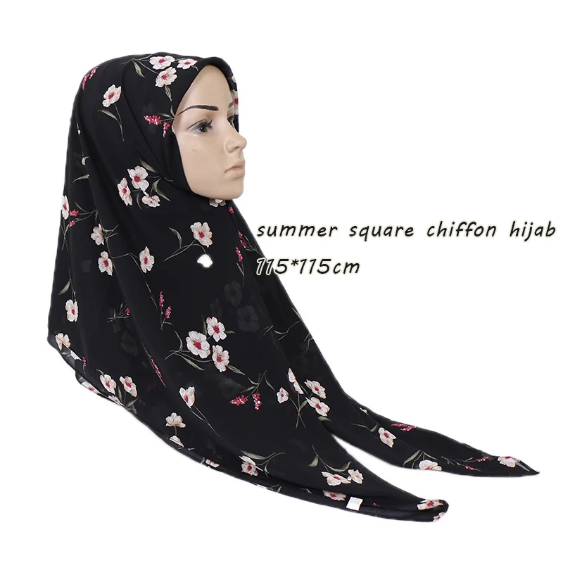 Summer print scarf square chiffon hijab floral shawl women muslim headscarf small scarves High quality bandana 115*115cm 20pcs
Summer print scarf square chiffon hijab floral shawl women muslim headscarf small scarves High quality bandana 115*115cm 20pcs