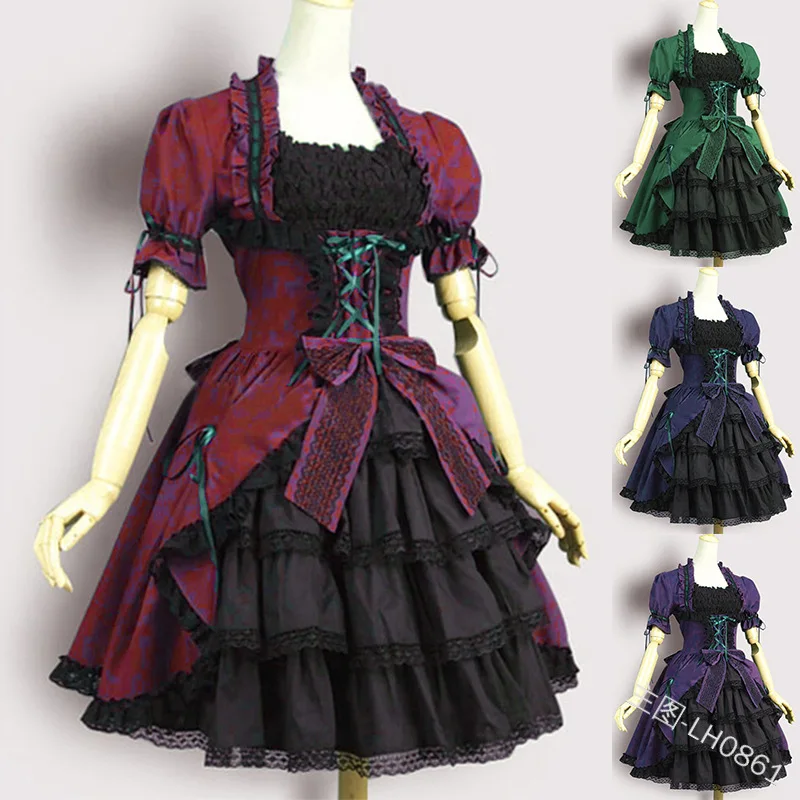S-XXXL Gothic Lolita Dress Sleeveless Cosplay Costumes Beautiful Girls Lolita Dress Cosplay Halloween party Princess Dress
S-XXXL Gothic Lolita Dress Sleeveless Cosplay Costumes Beautiful Girls Lolita Dress Cosplay Halloween party Princess Dress