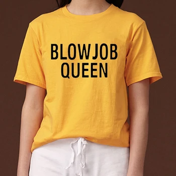 Blowjob Queen Letters Print Women T Shirts Casual Cotton Female O Neck Fashion Tshirts Hipster Funny Top Tee Harajuku Drop Ship
Blowjob Queen Letters Print Women T Shirts Casual Cotton Female O Neck Fashion Tshirts Hipster Funny Top Tee Harajuku Drop Ship