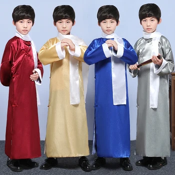 2019 Hanfu Ancient Chinese Costume Qing Dynasty Traditional Chinese Costumes Boys Robe National Folk Performing Clothes DNV11029
2019 Hanfu Ancient Chinese Costume Qing Dynasty Traditional Chinese Costumes Boys Robe National Folk Performing Clothes DNV11029