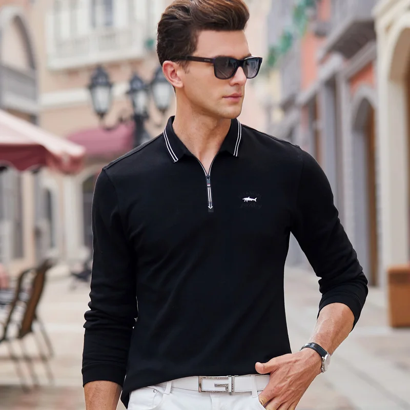 Mens Clothing 2019 Polo Shirt Men Long Sleeve Cotton 3D Embroidery Business Casual Lapel Mens Polo Shirt Brands
Mens Clothing 2019 Polo Shirt Men Long Sleeve Cotton 3D Embroidery Business Casual Lapel Mens Polo Shirt Brands