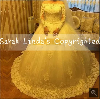 Vestidos De Novia ball gown lace appliques wedding dress long sleeve modest formal bridal gowns best selling long wedding gowns
Vestidos De Novia ball gown lace appliques wedding dress long sleeve modest formal bridal gowns best selling long wedding gowns