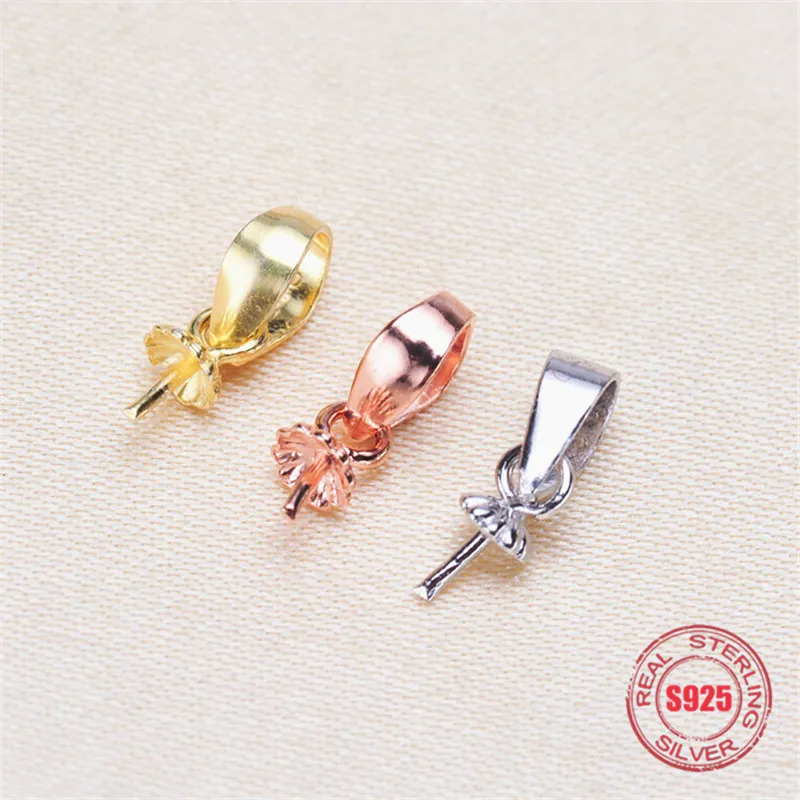1PCS Genuine S925 Sterling Silver Pearl Pendant Holder Fashion Design Women DIY Pearl Pendant Settings Silver & Gold Color
1PCS Genuine S925 Sterling Silver Pearl Pendant Holder Fashion Design Women DIY Pearl Pendant Settings Silver & Gold Color