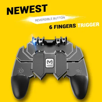AK66 Six Fingers Operating Gamepad Trigger Peripherals Controller for PUBG IOS Android
AK66 Six Fingers Operating Gamepad Trigger Peripherals Controller for PUBG IOS Android